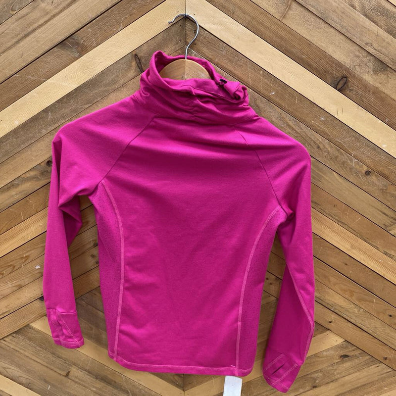Diadora - Youth Pink Athletic Long Sleeve Shirt: pink-children-MDY