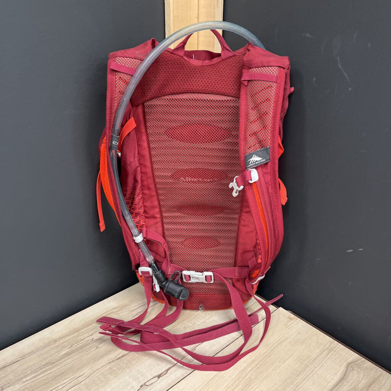 High Sierra - Hydration Back Pack w/ Bladder- MSRP $70: Burgundy --2l