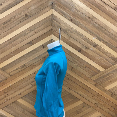 MEC- Kids 1/4 Zip Fleece Base Top : Teal -children-12Y