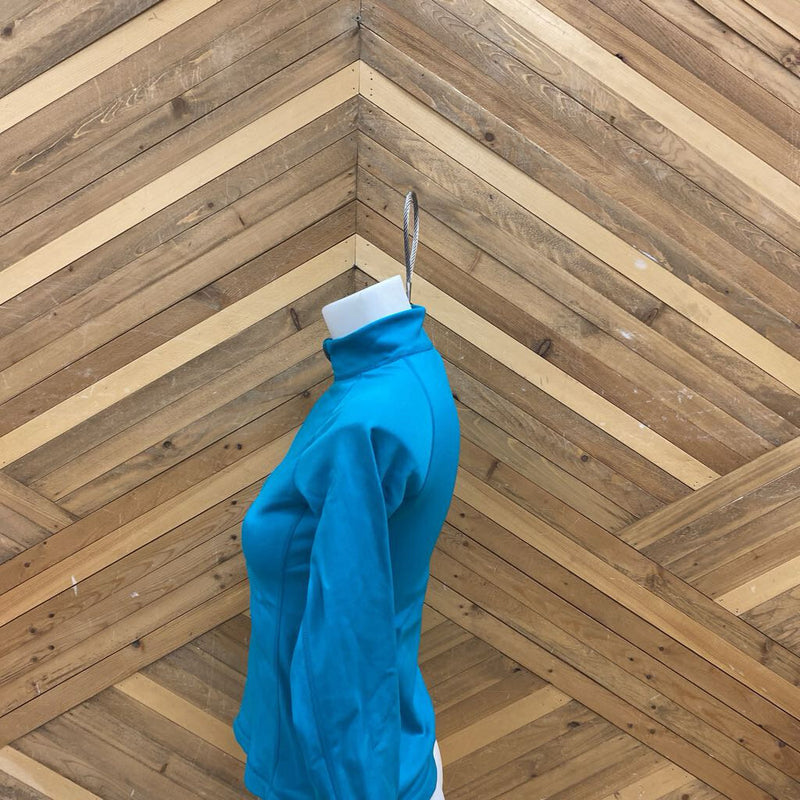 MEC- Kids 1/4 Zip Fleece Base Top : Teal -children-12Y