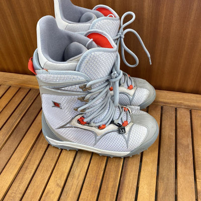 Men's Sapphire Snowboard Boots Size 9: Grey/Red-women-W9