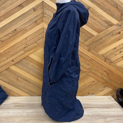 Men's Waterproof Hooded Jacket: Navy -men-SM