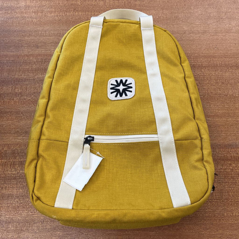 Walker Goods Yellow Backpack: Yellow-unisex-