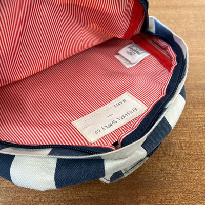 Herschel - Kids' Stripe Backpack - MSRP $55: Navy/White-children-