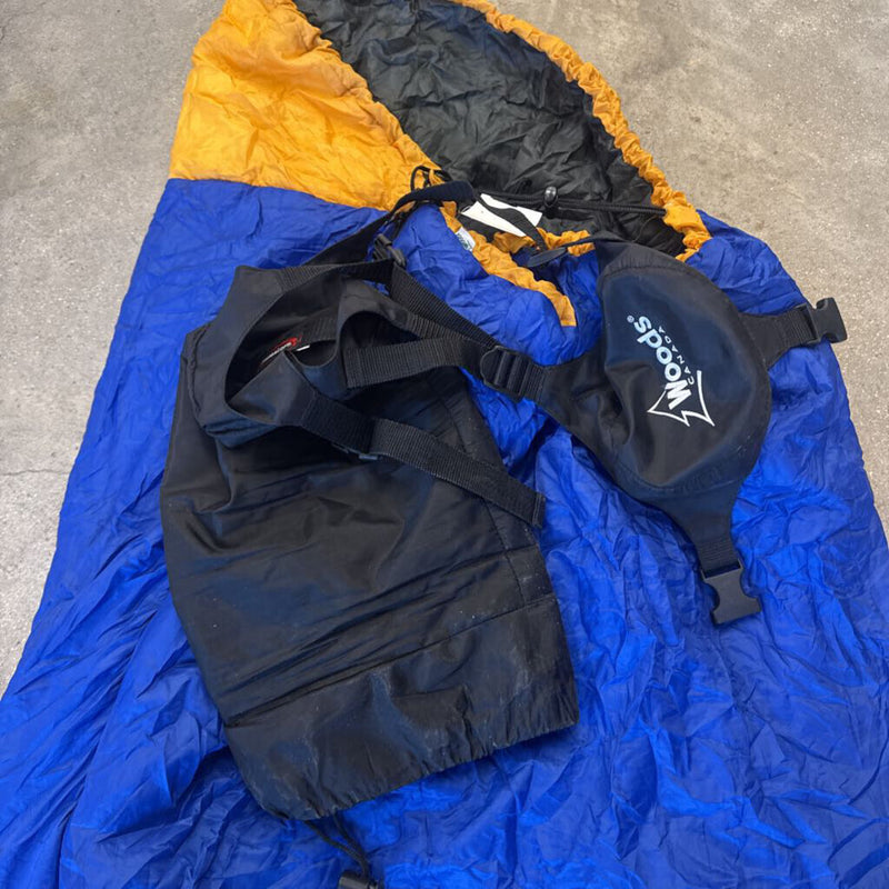 Woods 3-Season Sleeping Bag: Blue, Orange-unisex-n/a