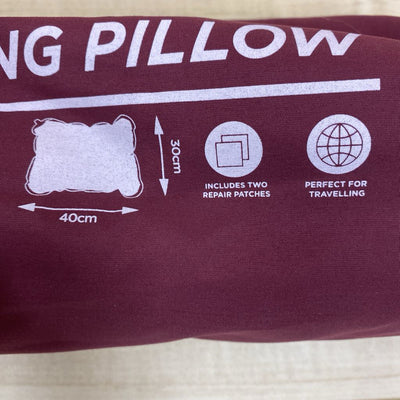 Mountain Warehouse - Self-Inflating Pillow- MSRP $25: Dark Red-unisex-