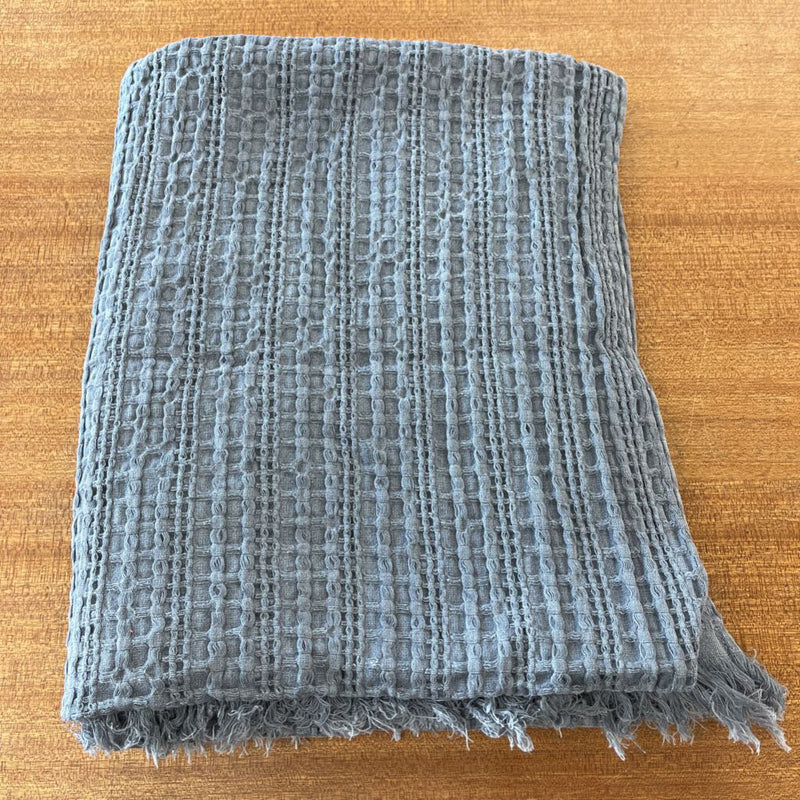 Fringe Blanket: Blue--