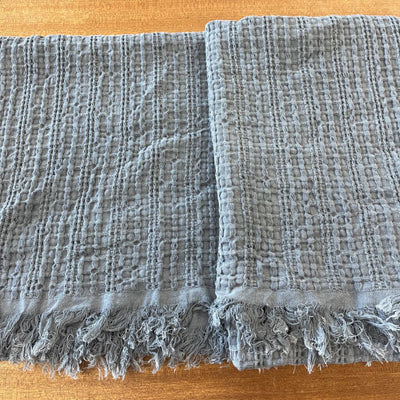 Fringe Blanket: Blue--