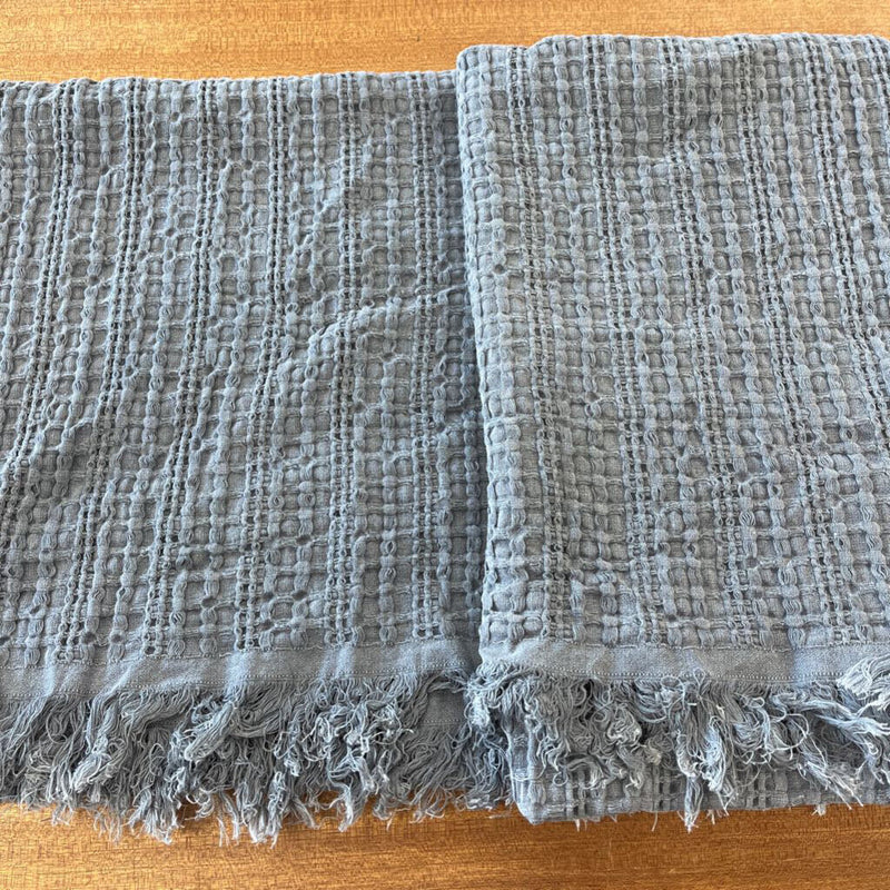 Fringe Blanket: Blue--
