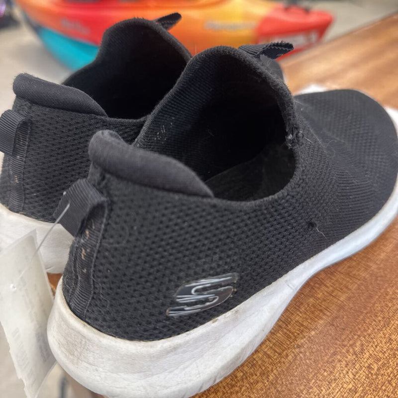 Skechers- Youth Slip-on Black Shoes- MSRP $60: black-unisex-4Y