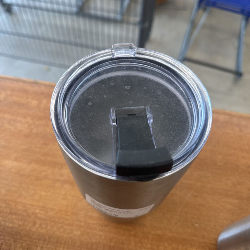 Insulated Stainless Steel Tumbler: silver-unisex-