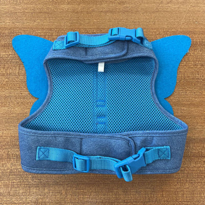 Butterfly Dog Harness: Blue/Yellow/Red/Pink--MD