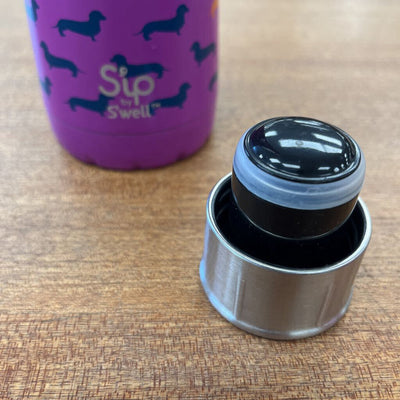 S'well - Stainless Steel Water Bottle - MSRP $35: Purple/Dark Pink--450mL/15 Fl oz