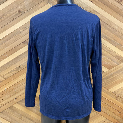 Cloudveil- Men's Merino Wool Long Sleeve Shirt: grey -men-XL