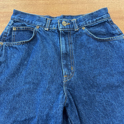 Chic - Women's Vintage Mom Jeans: Dark Denim-women-26/27