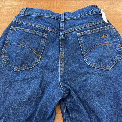 Chic - Women's Vintage Mom Jeans: Dark Denim-women-26/27
