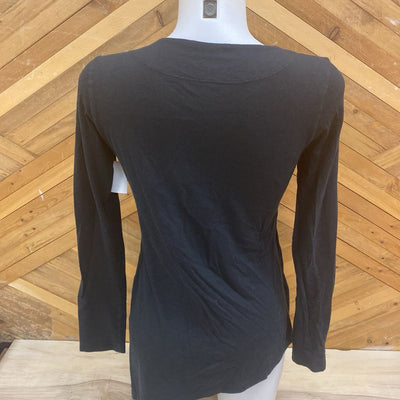 FIG Safari - Women's L/S Wrap Shirt: Black-women-XS