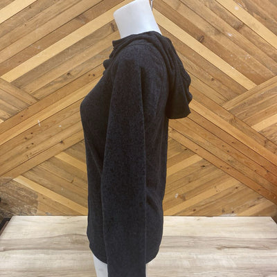 McKinley - Women's Hooded L/S Top: Dark Grey/Black-women-XS