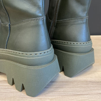 L'intervalle - Women's Tall Leather Boots - MSRP $248: Green-women-36