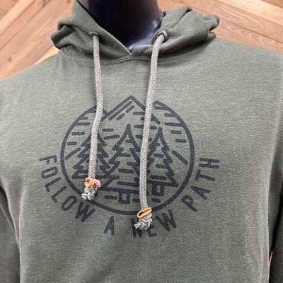 tentree - Men's "Follow A New Path" Hoodie - MSRP $88: Green-men-MD