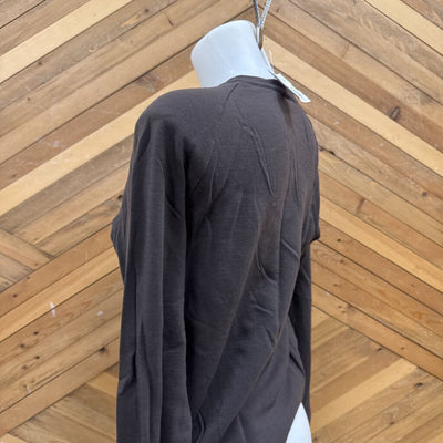icebreaker - Women's Merino-Blend Sweatshirt - MSRP $160: Brown-women-SM