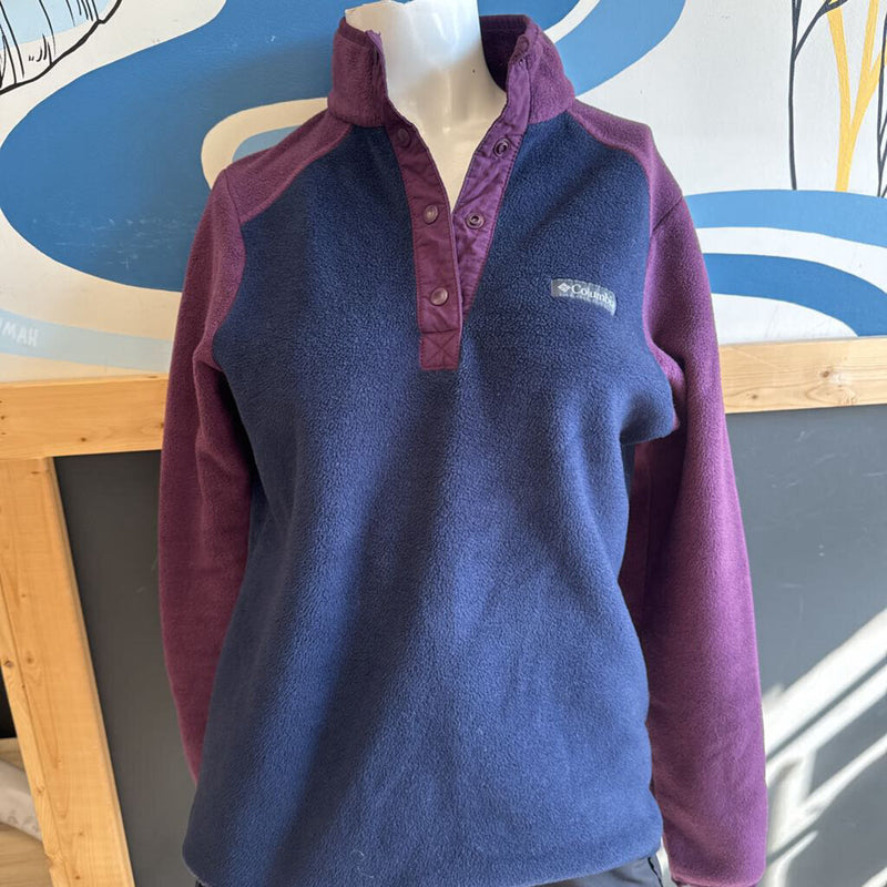 Columbia Sportswear - 1/4 Snap Fleece Pullover- MSRP $ : Navy/Maroon-men-MD