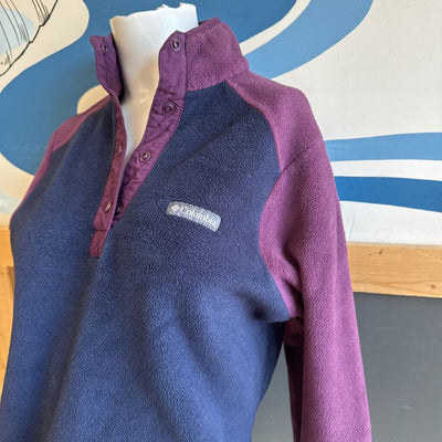 Columbia Sportswear - 1/4 Snap Fleece Pullover- MSRP $ : Navy/Maroon-men-MD