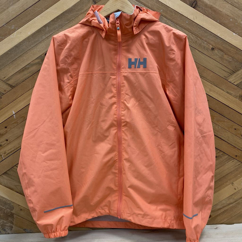 Helly Hansen - Youth Rain Jacket with Reflective Details - MSRP $130: Orange-children-176/16