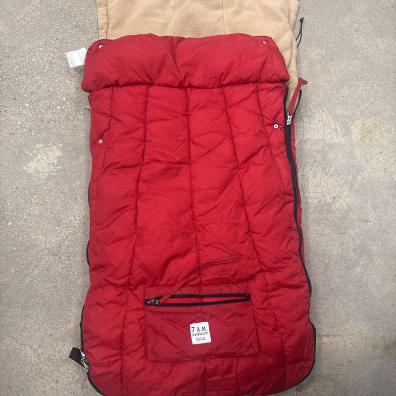 7 A.M. - Infant Red Quilted Baby Stoller Bag- MSRP compared $199 : red-infant-