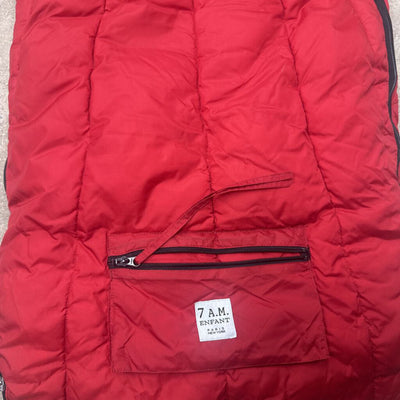 7 A.M. - Infant Red Quilted Baby Stoller Bag- MSRP compared $199 : red-infant-