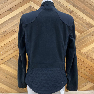 Eddie Bauer Women's Black Fleece Jacket: black-women-MD