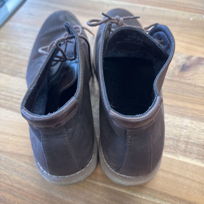 Denver Hayes- Men's Brown Leather Boots: brown-men-12