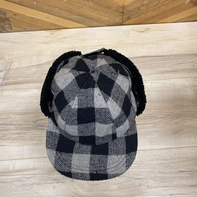 Calikids - Child's Winter Ear Flap Hat- MSRP $26 : Black/Gray-children-large