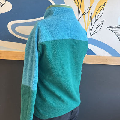 Cotopaxi - Women's Abrazo Fleece Pullover 1/4 Zip - MSRP $160: Teal/Green-unisex-XS