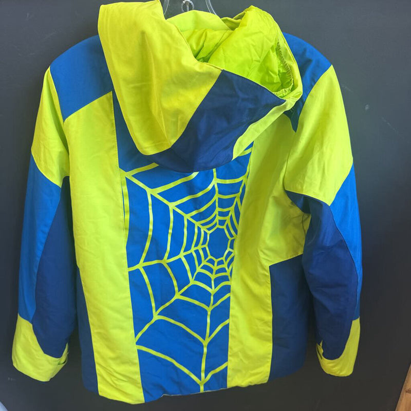 Spyder - Youth Insulated Hooded Jacket - MSRP $200: Blue, Yellow-children-18Y