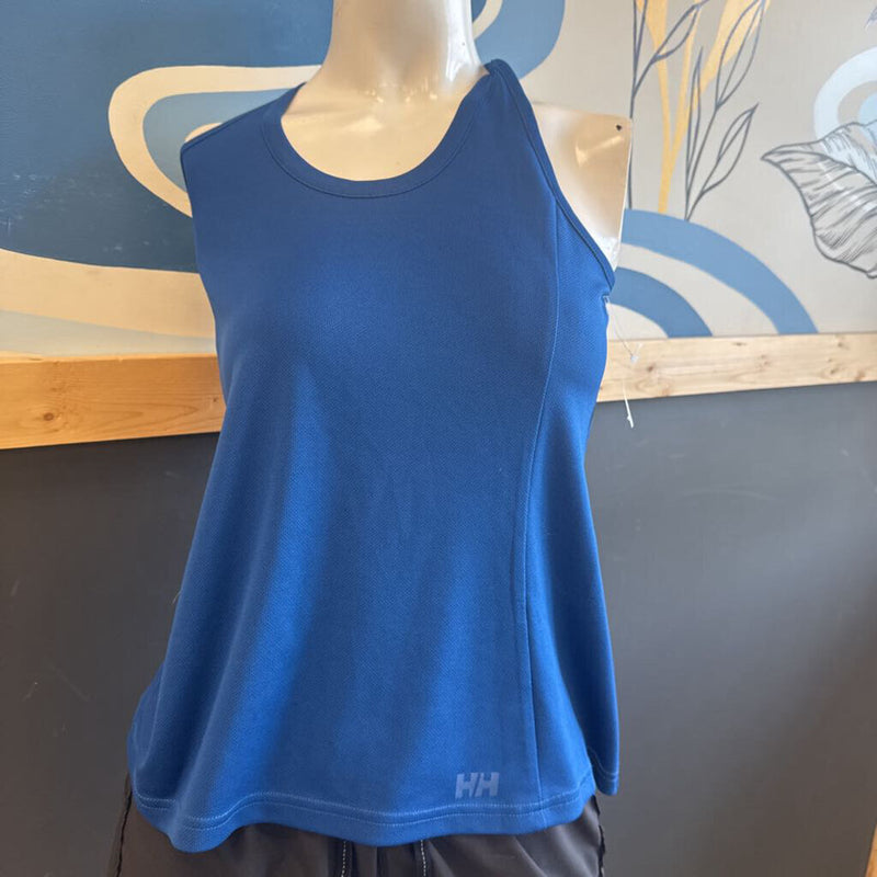 Helly Hansen Blue Tank Top: blue-women-SM