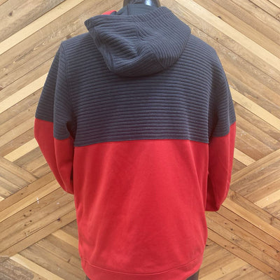 The North Face - Men's Zip Sweater- MSRP $99: red and black-men-LG