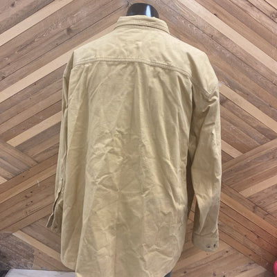 Woolrich- Men's Heavy Button Down Shirt- MSRP $239: khaki-men-3XL