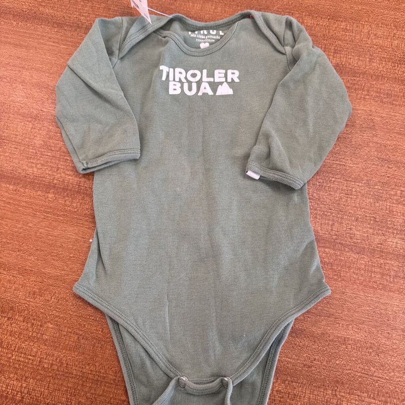 Tiroler Bua- Baby Bodysuit: green-infant-6m