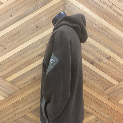 Arc'teryx- Men's Fleece Covert Cardigan Zip Up Hoodie- MSRP $220: brown-men-LG