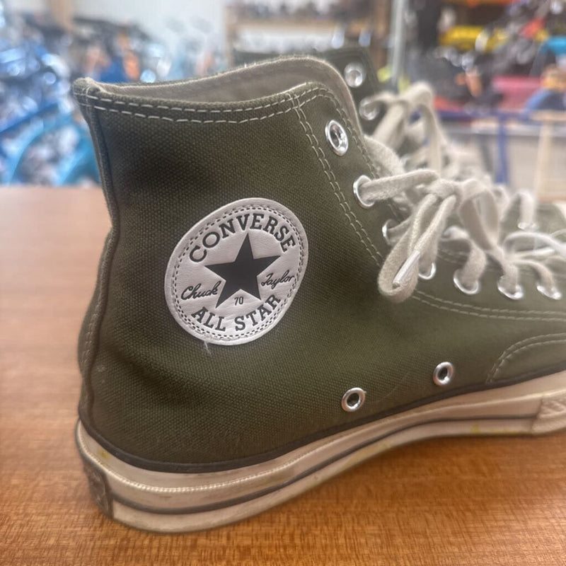 Converse - Chuck Taylor All Star High Top Sneakers- MSRP $100: Olive Green-unisex-9.5w/7.5M