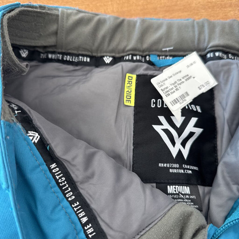 Burton - Youth The White Collection Ski Pants- MSRP $199: blue-children-MD Y