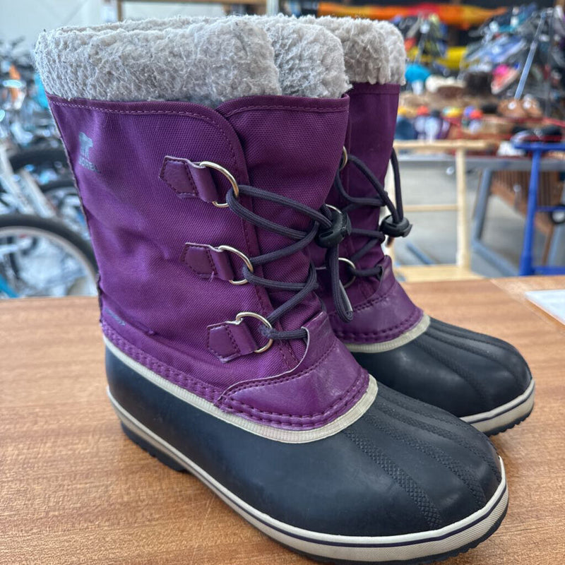 SOREL- Youth Purple Winter Boots- MSRP $110: Purple-children-5