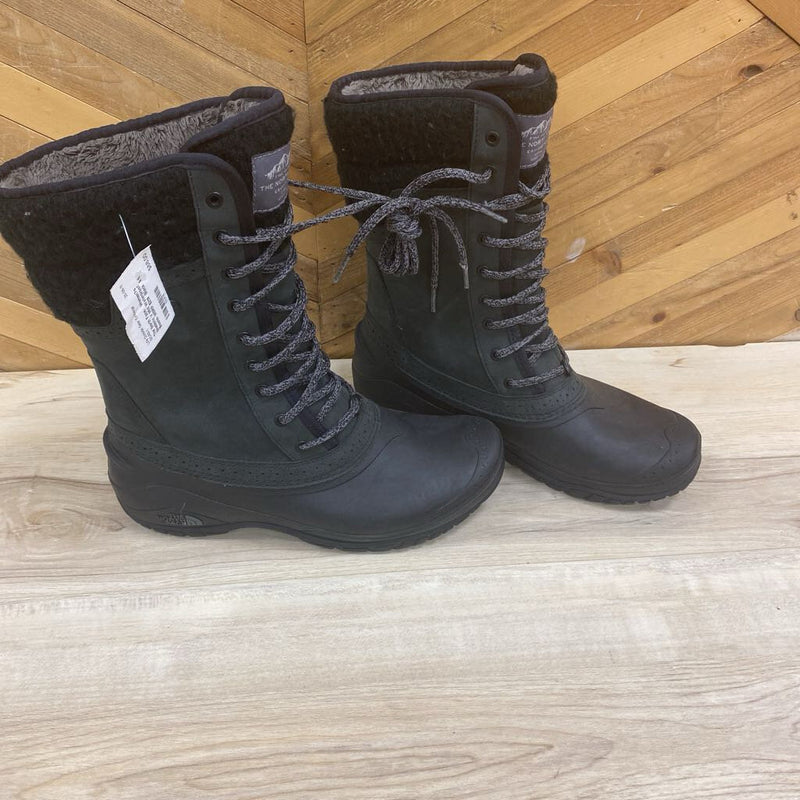 The North Face- Women’s Shellista V Mid Waterproof Boots- MSRP $219 : Black -women-9.5