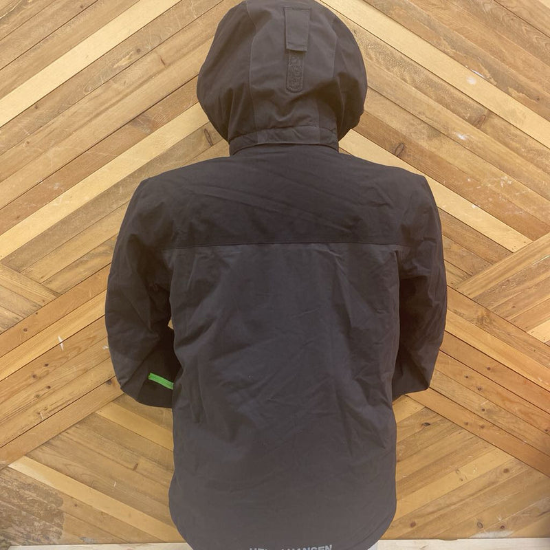 Helly Hansen -Youth Level Ski Jacket- MSRP $210: Black-children-14Y