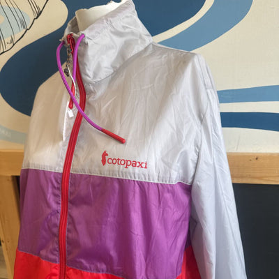 Cotopaxi - Unisex Tec Vista Windbreaker - MSRP $115: Grey/Purple/Red-unisex-Men L / Women XL