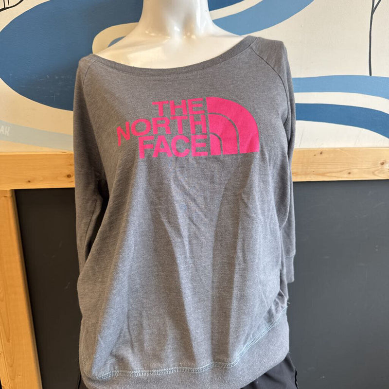 The North Face- Women’s Classic Fit Long Sleeve Shirt- MSRP $60: gray-women-small