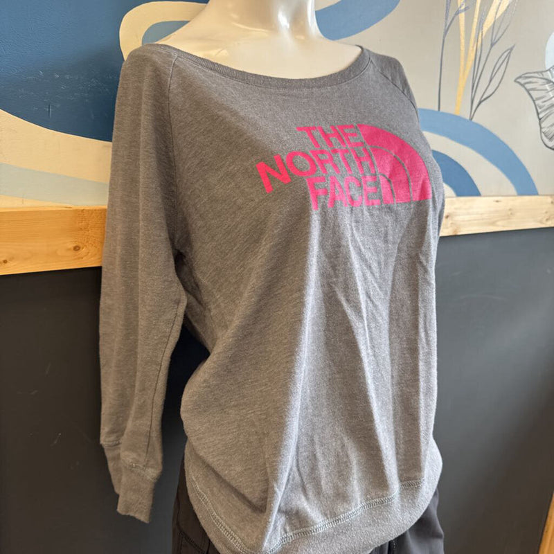 The North Face- Women’s Classic Fit Long Sleeve Shirt- MSRP $60: gray-women-small