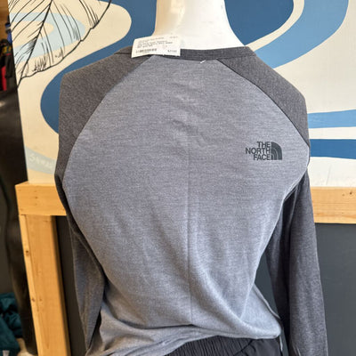 The North Face Women's Grey Long Sleeve Shirt: grey-women-SM