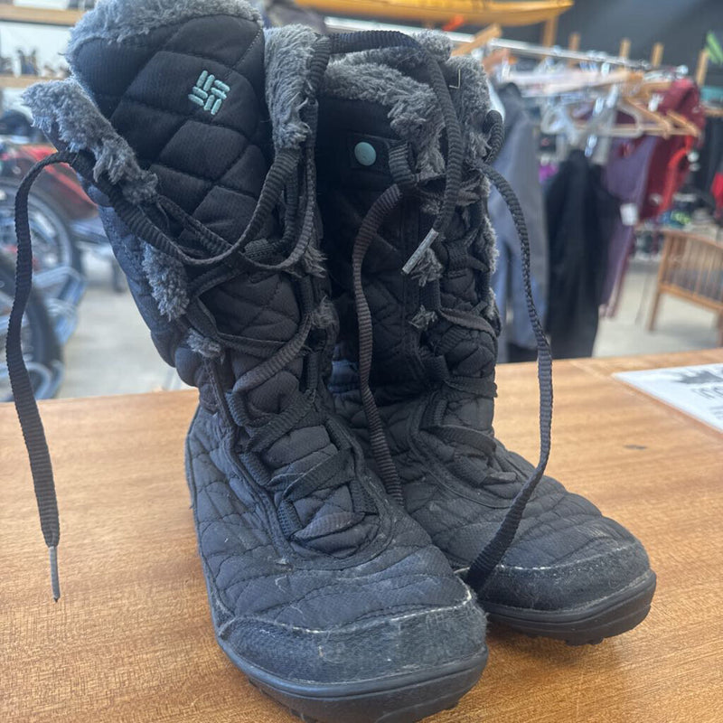 Columbia - Youth Black Insulated Winter Boots- MSRP $110: black-children-6